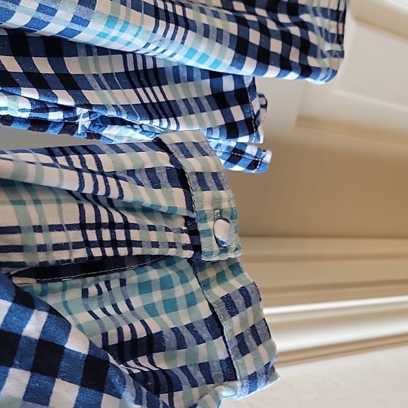 Lane Bryant Blue Plaid Buttoned Blouse - Picture 6 of 16